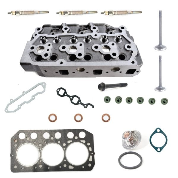 Cilinderkop + reparatieset Mitsubishi S3L | S3L2 | Caterpillar | Pel-job – OEM: 31B01-31040, 31B0131040