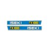 Set di adesivi Iseki TX1000 | Serie TX - Set completo e look originale – OEM: TX1000-DECAL-SET, 1620-901-227-00