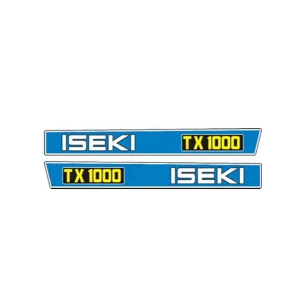 Set di adesivi Iseki TX1000 | Serie TX - Set completo e look originale – OEM: TX1000-DECAL-SET, 1620-901-227-00