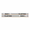 Sticker | Sticker Set Iseki TL2700 | TL Series