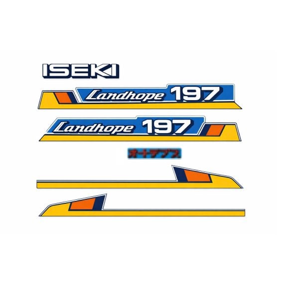 Adhesivo | Juego de Adhesivos Iseki Landhope TU197 | Serie TU