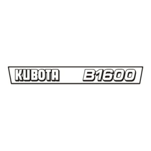 Sticker | Sticker Set Kubota B1600 | B Series