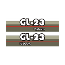 Sticker | Sticker Set Kubota GL23 | GL | Grandel Series
