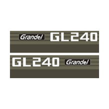 Sticker | Sticker set Kubota GL240 | GL | Grandel Series