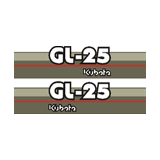 Sticker | Sticker Set Kubota GL25 | GL | Grandel Series