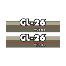 Sticker | Sticker set Kubota GL26 | GL | Grandel Series