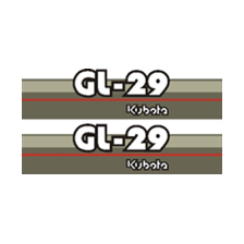 Sticker | Sticker Set Kubota GL29 | GL | Grandel Series