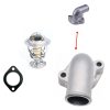 Alloggiamento del termostato | flangia dell'acqua Kubota KX91-3 - KX91-S3S2 | L39 - L45 | R410 - R520 – OEM: 16691-73260, 15196-73260