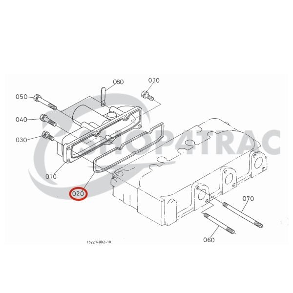 Guarnizione collettore di aspirazione Kubota D905 | D1105 | D1305 | D1105-E2B | D1105-E3B | D1105-E4B