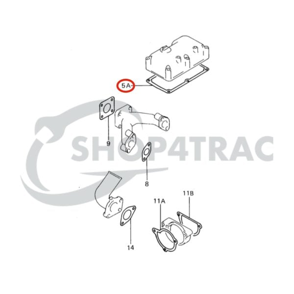 Ventildeckeldichtung Mitsubishi | K2B | K2C | KE55 | Iseki