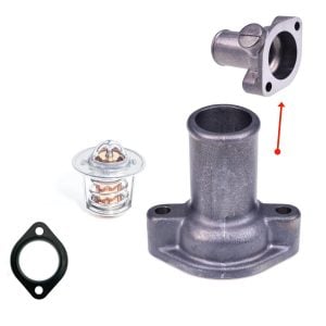 Thermostaathuis | aansluiting aan koelslang Kubota D750 - D850 - D950 – OEM: 15531-7326-0, 15531-73260, 15531-7326-1
