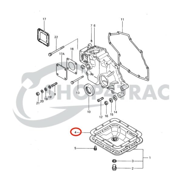 Joint de carter dhuile Mitsubishi | K2B | K2C | KE55 | Iseki