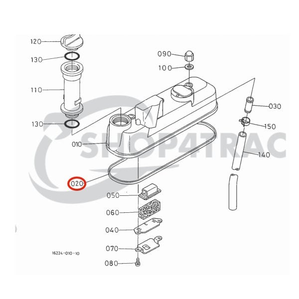 Guarnizione coperchio valvole Kubota D905 | D1105 | D1305 | D1105-E2B | D1105-E3B | D1105-E4B