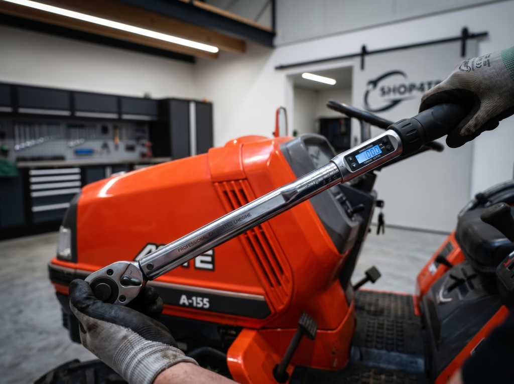 Kubota Aste A-155, A-175 en A-195 werkplaatsgegevens – aanhaalmomenten en afstellingen