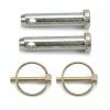 Oberlenkerbolzen 19x127mm Kat. 1 für Oberlenker | Hebesatz | 2er-Set (inkl. 2 Klappstecker) | Kubota | Iseki | Mitsubishi – OEM: S.77