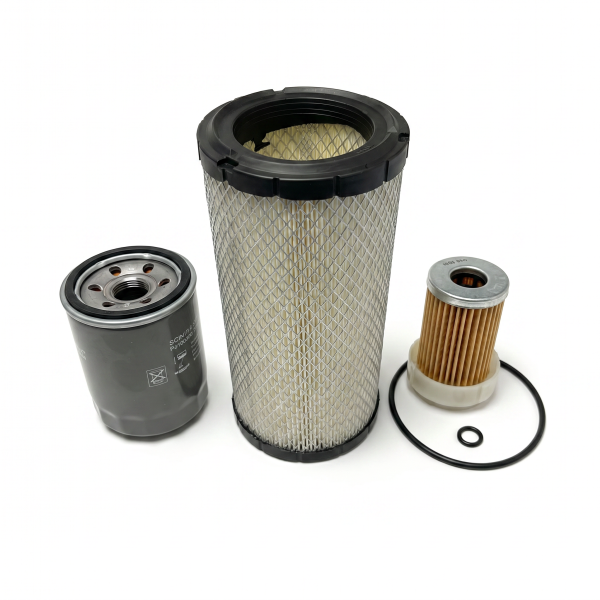 Kit de filtros TYM T300 | T303 | T350 | T353 – motor Mitsubishi S4L / S4L2 – OEM: 119305-35170, 119305-35150, 119305-35151
