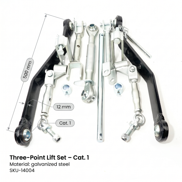 three-point hitch | 3-point lifting set 12×500 Iseki | TX1000 – TX155 | TU1400 – TU1601