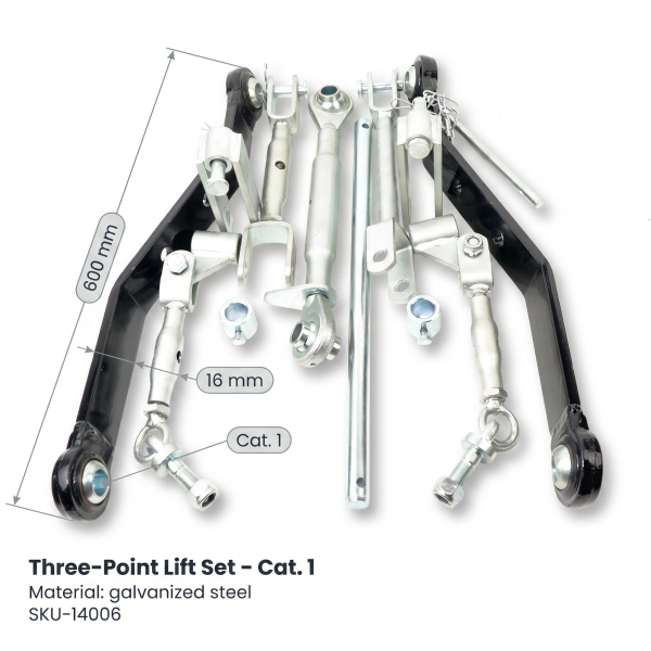 Attacco a tre punti | Set di sollevamento a 3 punti 16×600 Iseki | TX1000 – TX155 | TU1400 – TU1601