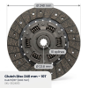 Disque d’embrayage Kubota L3350 | L4350 – 240 mm 10T