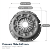 Kit d’embrayage Kubota L3350 | L4350 – 240 mm 10T