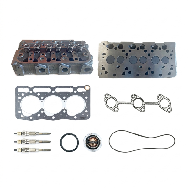 Testata Kubota D905 | 3D72 | D905E | D905B | completa + guarnizione testata + candeletta – OEM: 16020-03040, 1602003040, 16221-03310