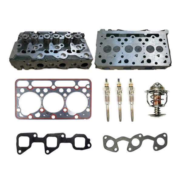 Głowica cylindrów Kubota D1503 kompletna + uszczelka głowicy + świeca żarowa | D1503-M | D1503-M-E3 | D1503-L-A – OEM: 1A013-03044, 1A01303044, 1G720-03310