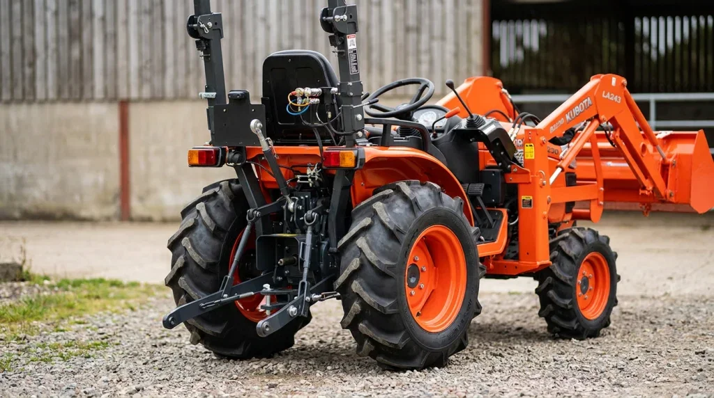 Kubota B1830-B3030 hydraulika, WOM i ładowacz czołowy